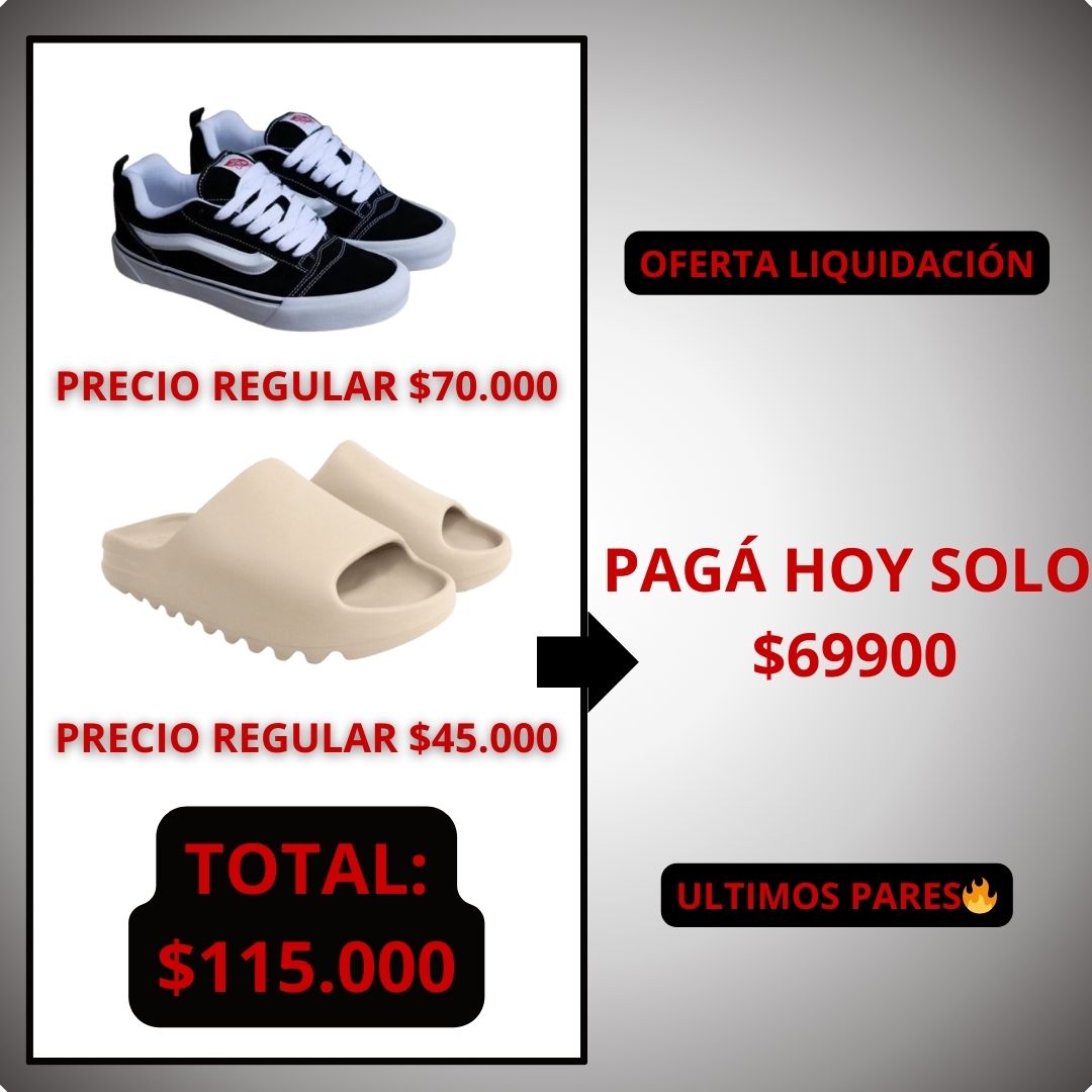 LIQUIDACIÓN VANS + YEEZY SLIDES